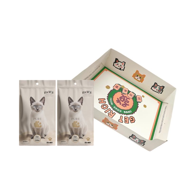 寵物喪葬紙錢 貓砂盆＋兩包貓砂（僅限貓咪｜祭祀紙品）